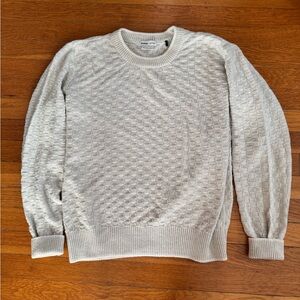 Prana Textured Cream Crewneck Sweater